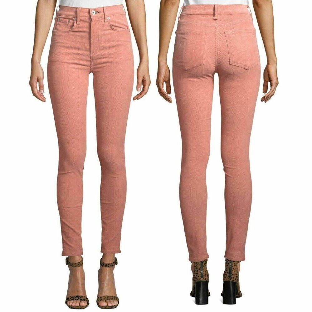 Rag & Bone High Rise Skinny couderoy pants in Cameo 29